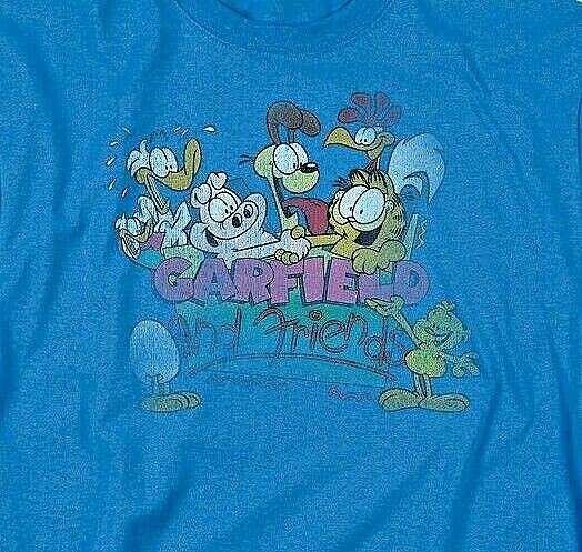 Garfield "Garfield and Friends" Mens Adult Unisex T-Shirt -Available sm to 3x
