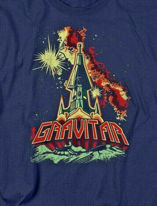 Atari Game, "Gravitar" Mens Unisex T-shirt -Available in Sm to 5x -new