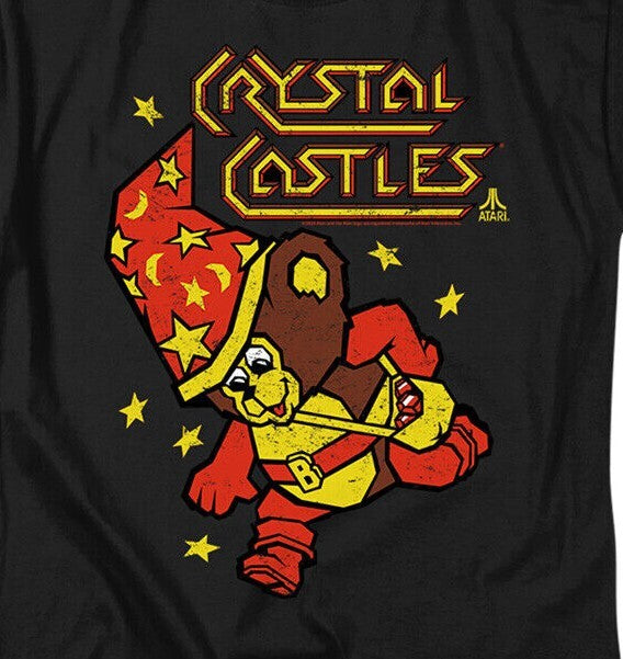 Atari Games, "Crystal Castles" Mens Unisex T-shirt -Available in Sm to 6x -new