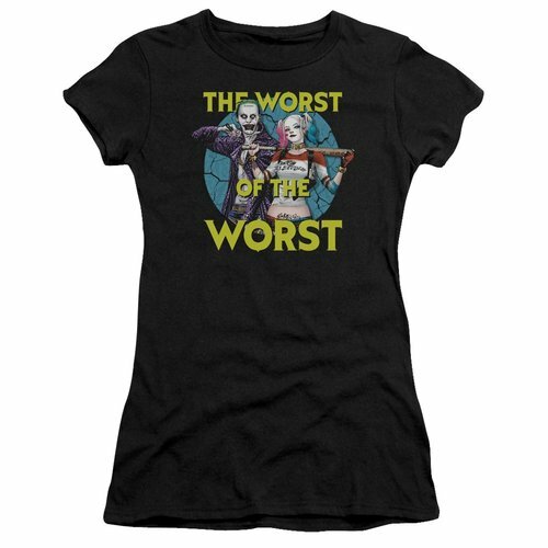 Suicide Squad "Worst of the Worst" Ladies xL Fittled T-Shirt -Harley Quinn     