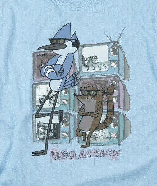 The Regular Show "TV Too Cool"  Mens T-shirt -Available Sm to 5x