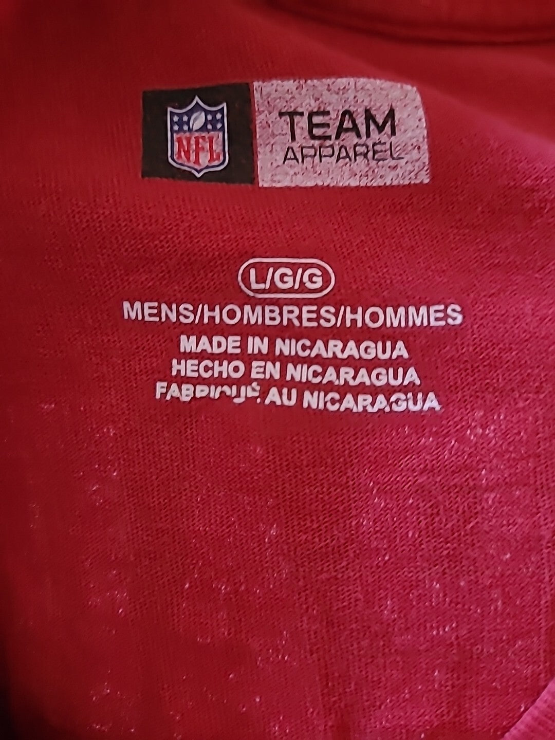 Tampa Bay Buccaneers #12 Tom Brady Mens Large Unisex T-shirt by Team Apparel