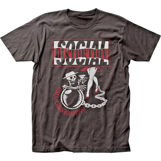 Social Distortion "Ball & Chain" Tour Mens Unisex T-Shirt -Available Sm to 3x \