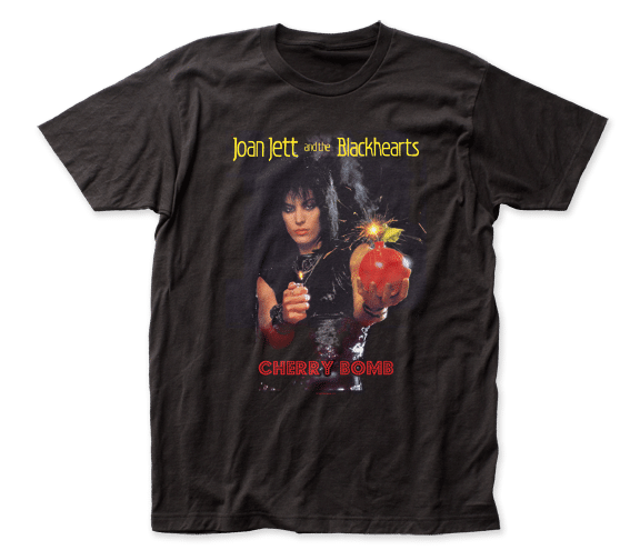 Joan Jett & the Blackhearts "Cherry Bomb" Mens Unisex T-shirt-Available Sm to 2x