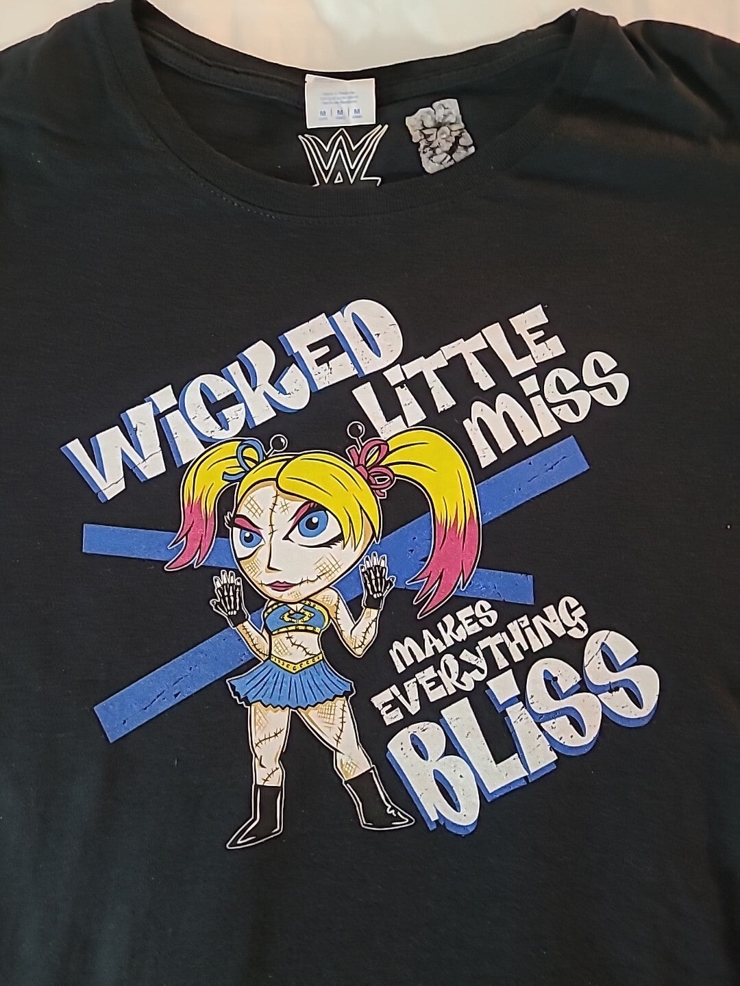 WWE: Wicked Little Miss, "Makes Everything Bliss" Womens Medium T-Shirt