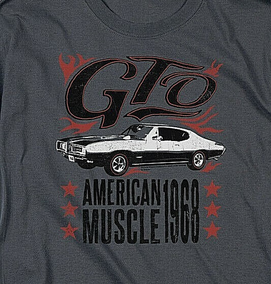 GM Pontiac GTO "American Muscle 1968"  Mens Medium T-shirt -New