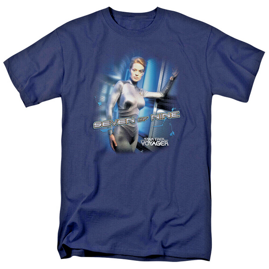 Star Trek Voyager "Seven of Nine" Mens Unisex T-Shirt -Available Sm to 5x