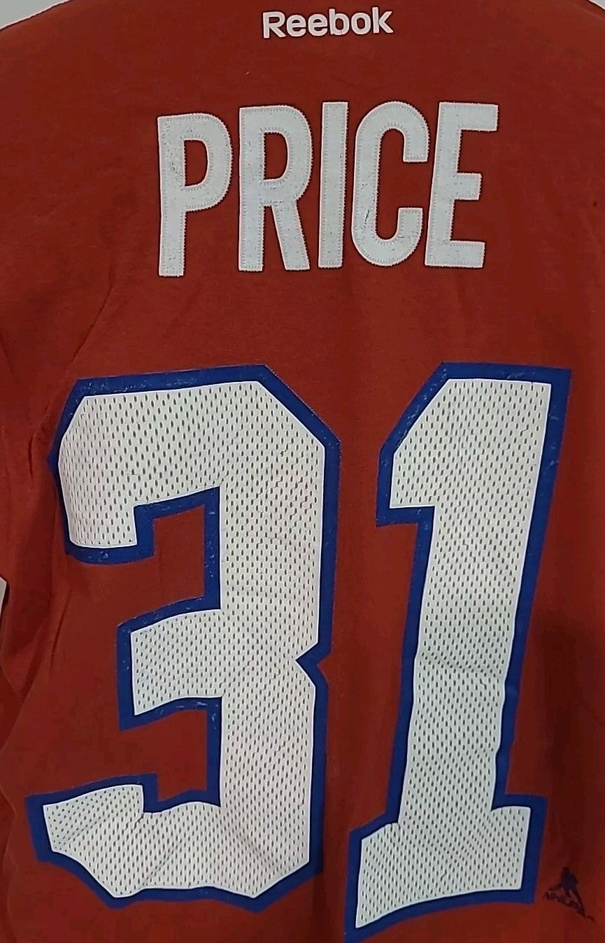 Montreal Canadiens #31 Carey Price Mens x-Large T-shirt by Reebok -Tiny Hole