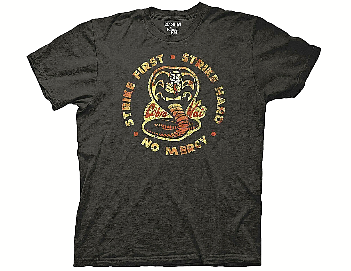 The Karate Kid ¨First Strike, No Mercy¨  Mens Unisex T-Shirt, Available Sm to 3x