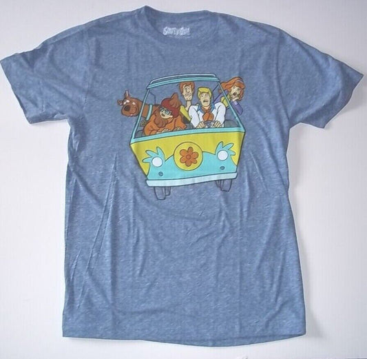 Scooby-Doo Characters In Van Mens Adult Unisex T-Shirt -Available in Med