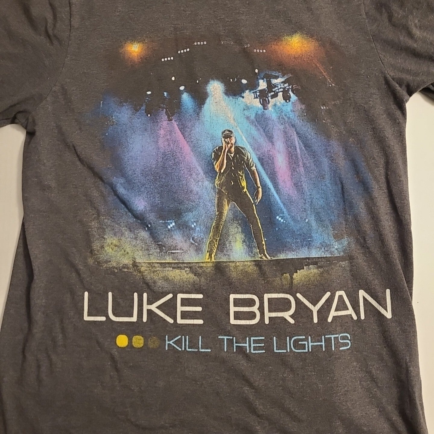 Luke Bryan, 'Kill The Lights, 2016 Tour Men Small Double-Sided Concert T-shirt