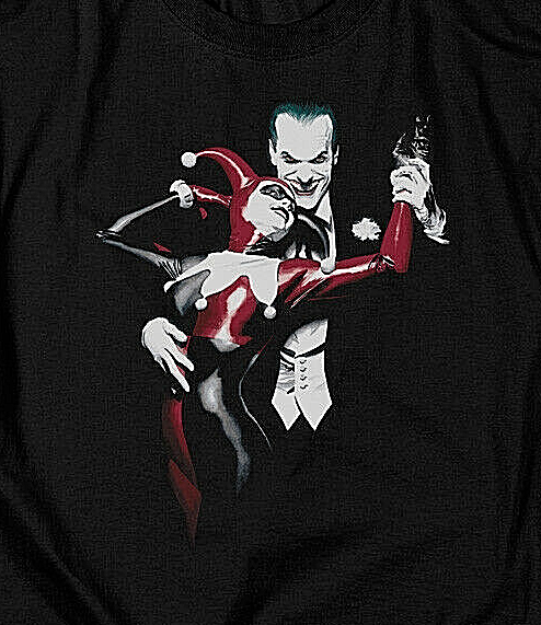 Joker & Harley Quinn (Alex Ross) Mens Unisex T-Shirt -Available in Sm to 5x -new