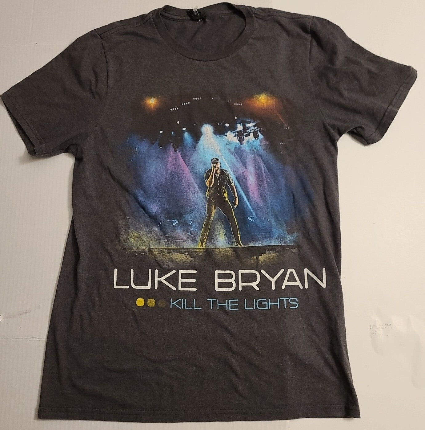 Luke Bryan, 'Kill The Lights, 2016 Tour Men Small Double-Sided Concert T-shirt