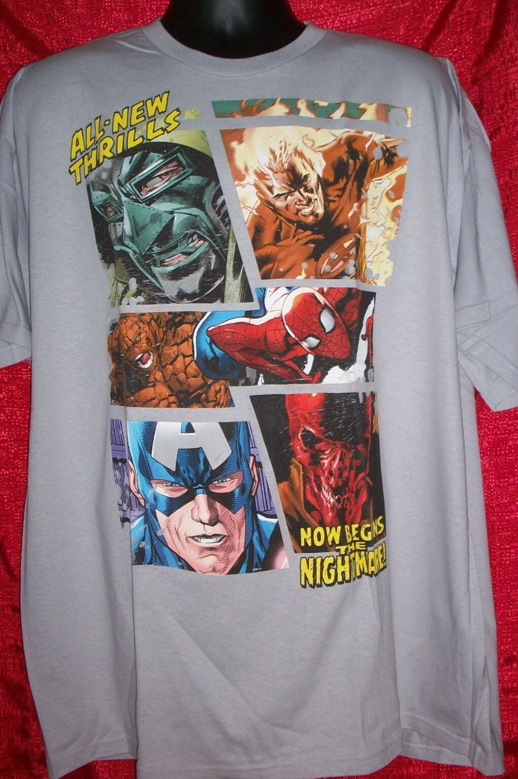 Marvel All-New Thrills T-Shirt - 2XL Adult Unisex - NOS 