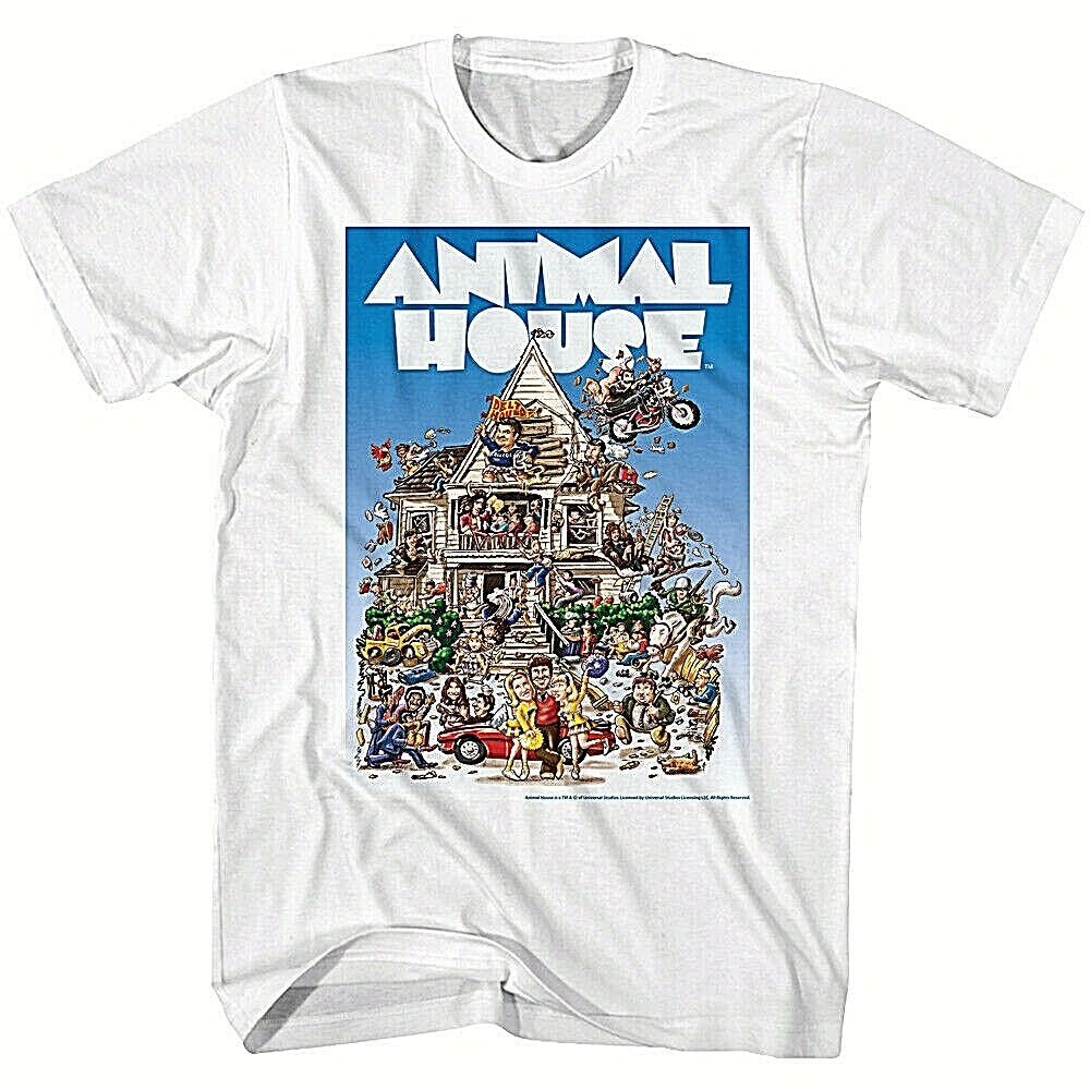 Animal House Poster (John Belushi) Mens Adult Unisex T-Shirt -Available Sm to 2x