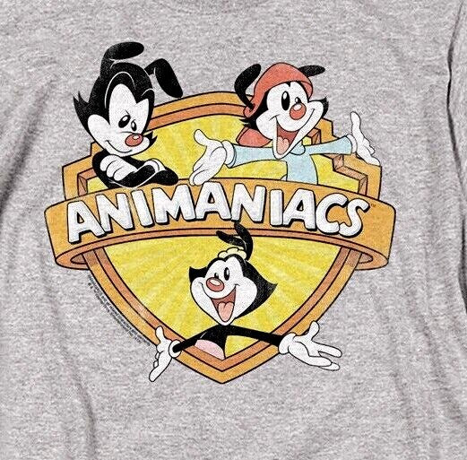 Animaniacs Classic Distressed Logo Adult Unisex T-shirt -Available Sm to 5x