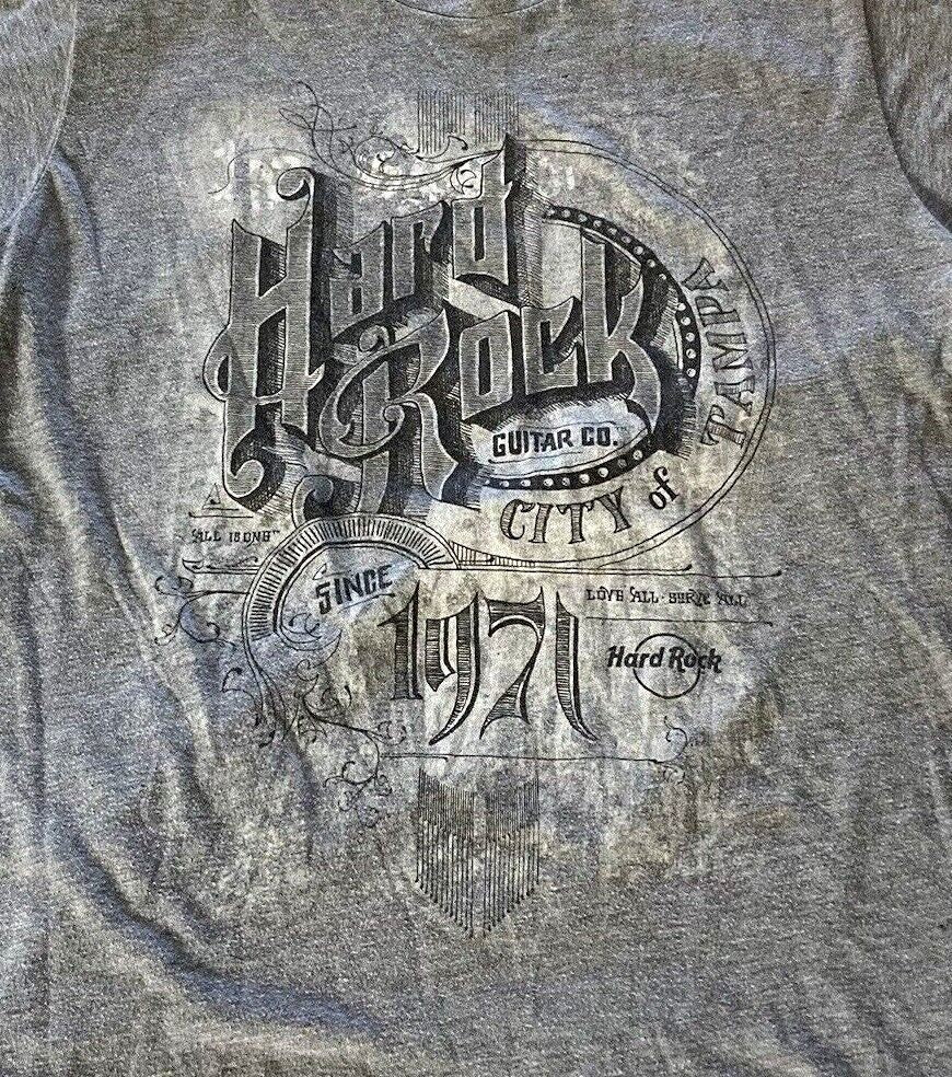 Hard Rock Cafe "Guitar Company, Tampa" Mens Medium Unisex T-shirt -New