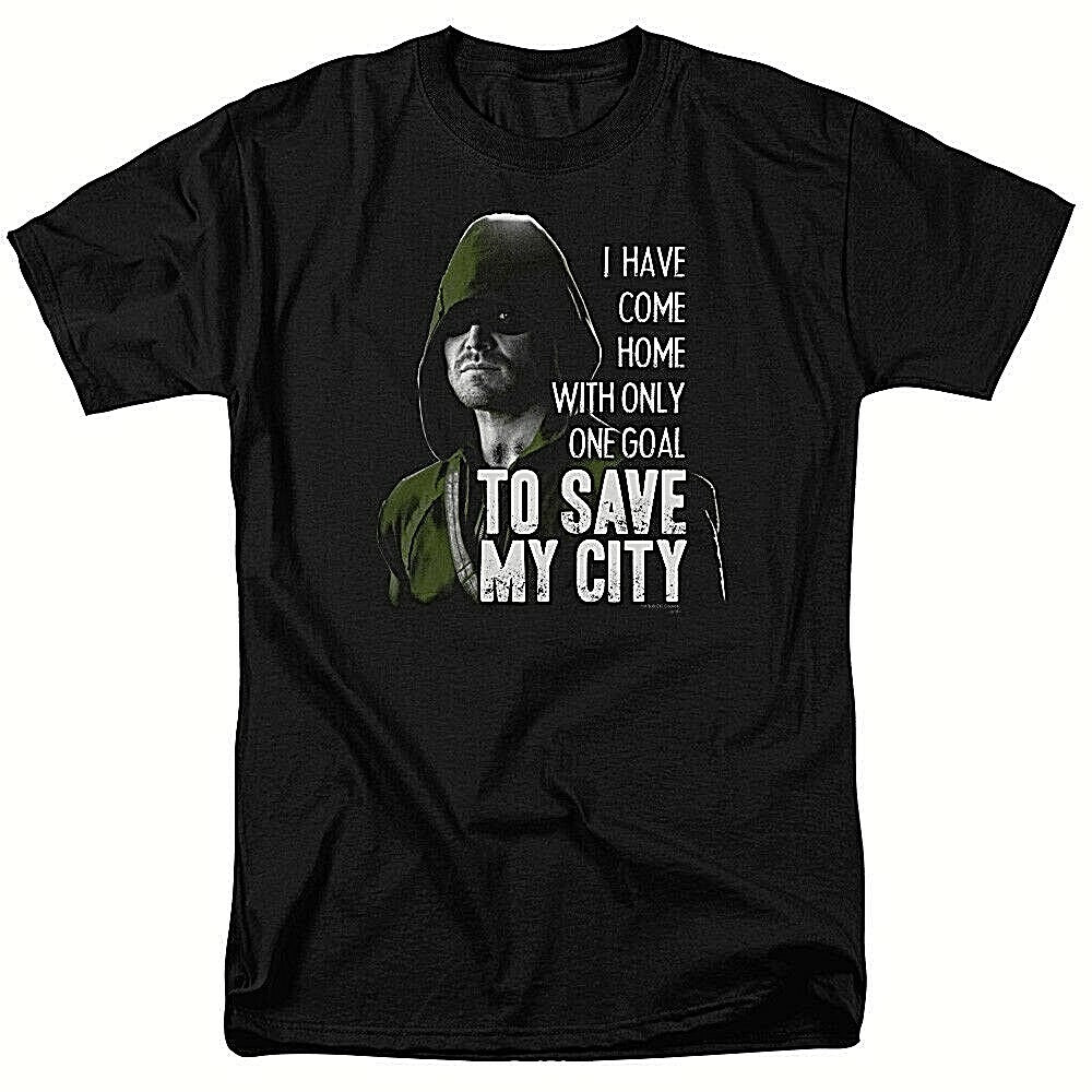 Arrow TV Series Stephen Amell "Save the City" Men Unisex T-Shirt Choice Sm to 5x