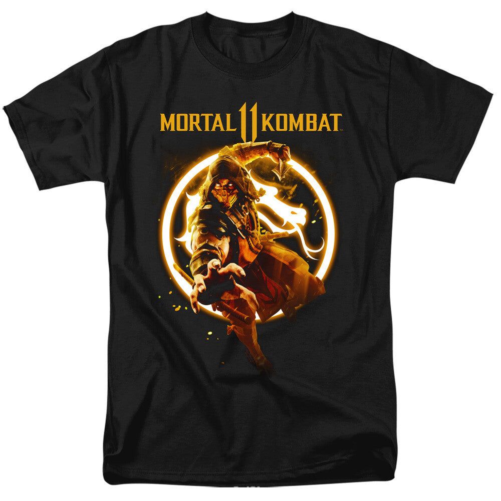 Mortal Kombat II "Scorpion Flames" Men Adult Unisex T-Shirt -Available S to 4x