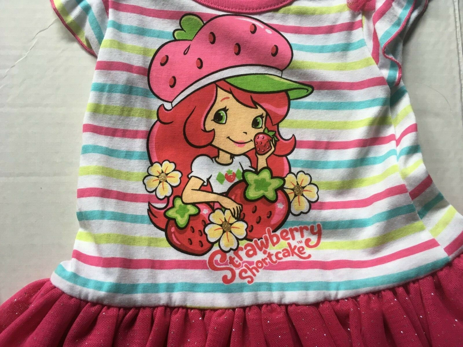 Strawberry Short cake Infant 2 pc set (ruffled bottom t-shirt) Size 18 mos