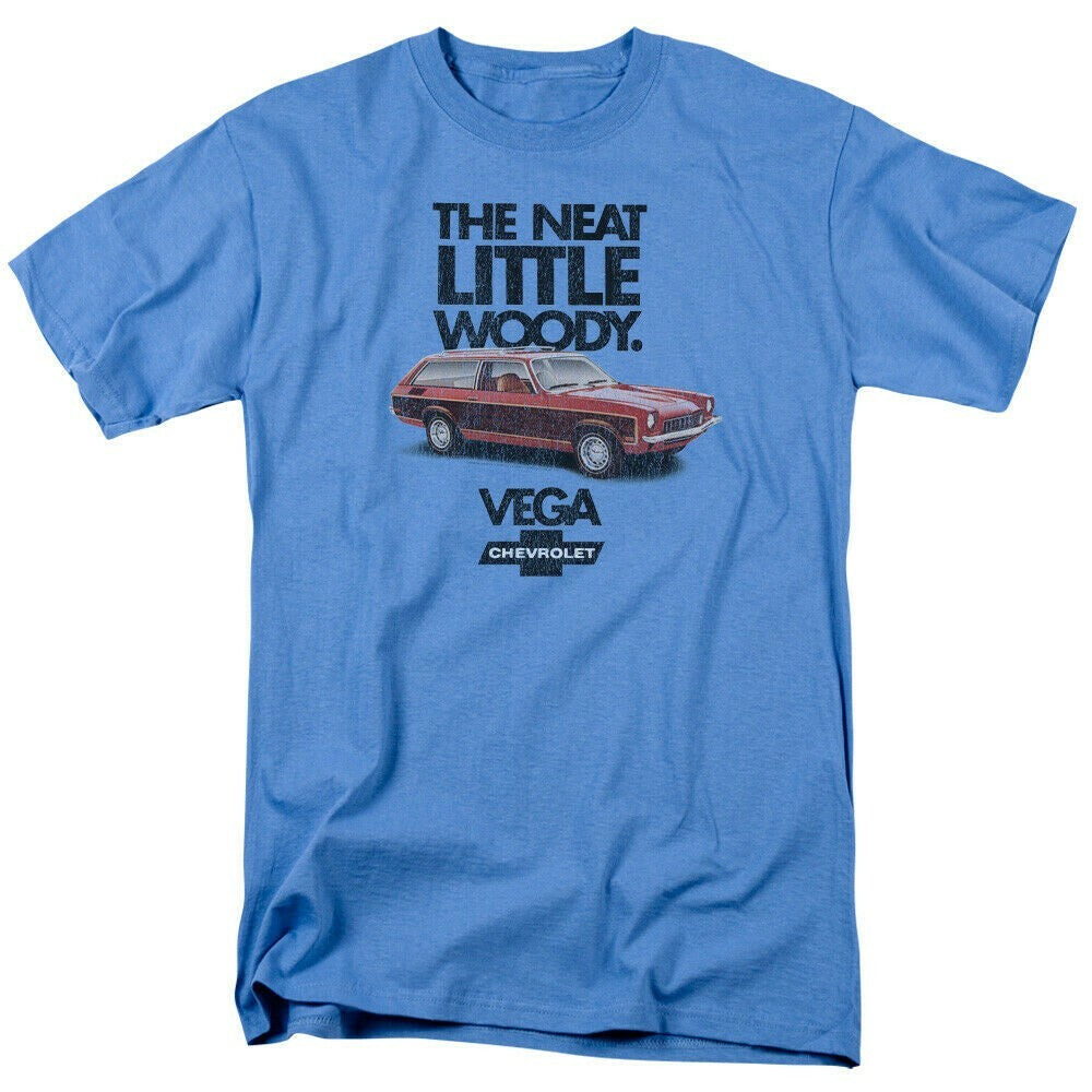 Chevrolet Vega Station Wagon, Neat Little Woody Mens T-shirt -Available Sm to 4x
