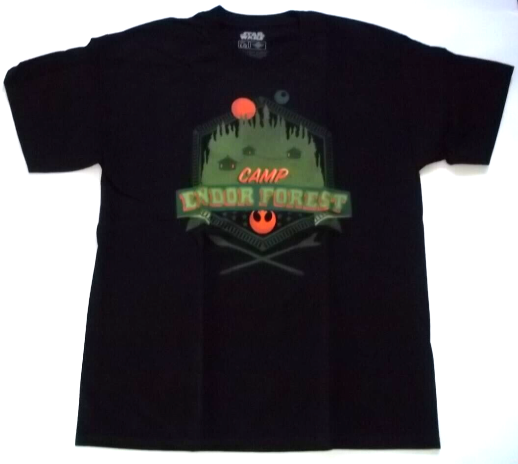 Star Wars Camp Endor Forest Mens Large Unisex T-Shirt - New