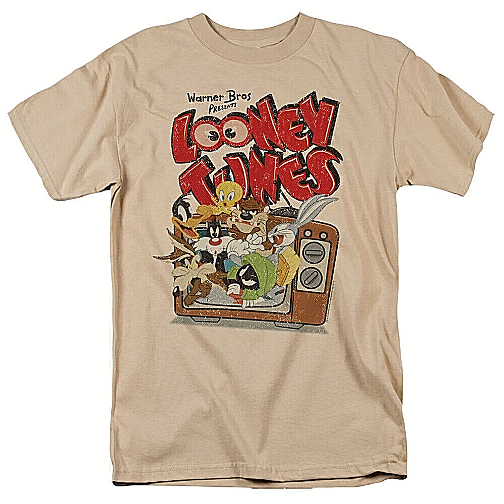Looney Tunes "Merrie Melodies, Cartoons" Mens Unisex T-Shirt. Available Sm to 3x