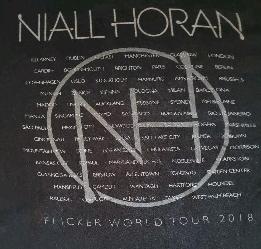 Niall Horan: Flicker World Tour 2018 Mens Large Unisex T-shirt