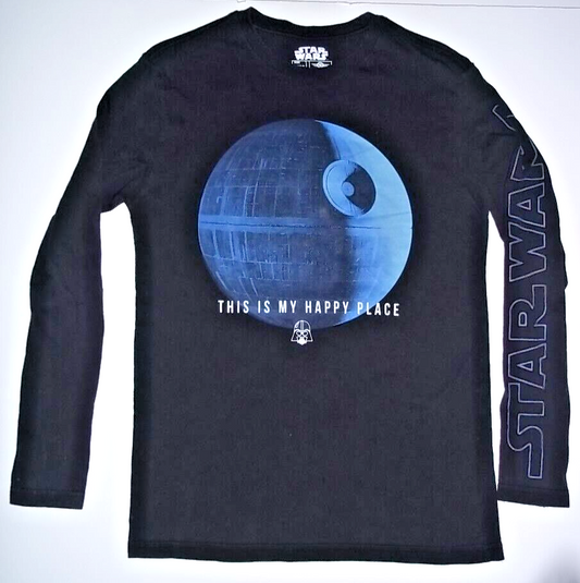 Star Wars "This Is My Happy Place" Adult Small Long-Sleeve T-Shirt