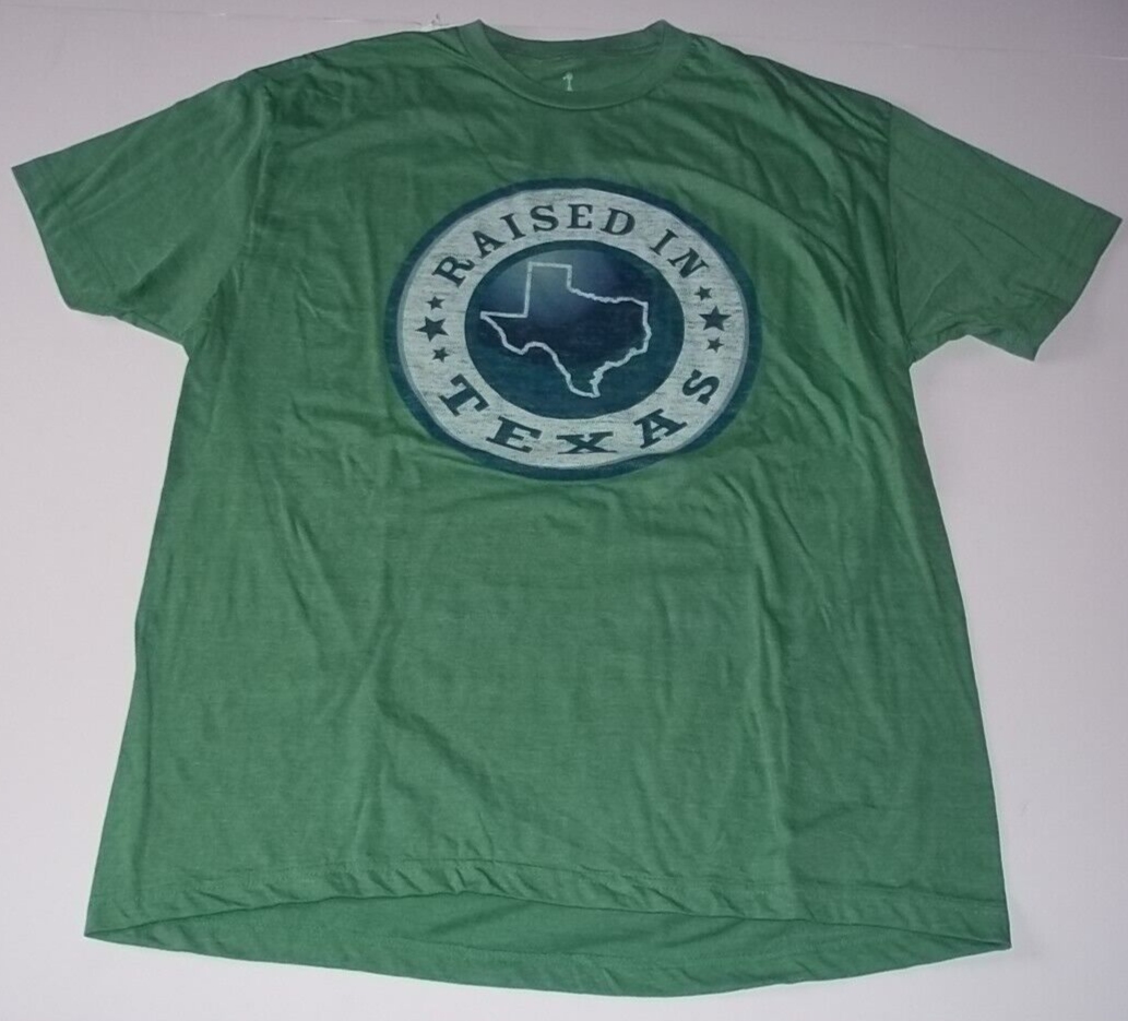 RAISED IN TEXAS Men's Unisex XL T-Shirt - New