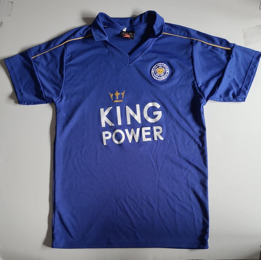 Youth  LEICESTER CITY Collar  T-SHIRT  Size  L (14) - Preowned