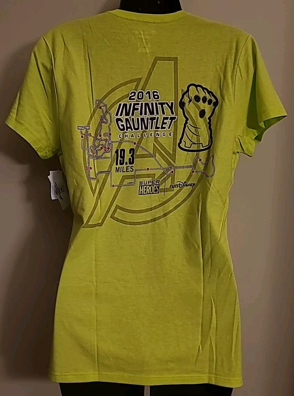 Run DIsney  19.3 mile "2016 Infinity Gauntlet Challenge" Womens Medium T- Shirt