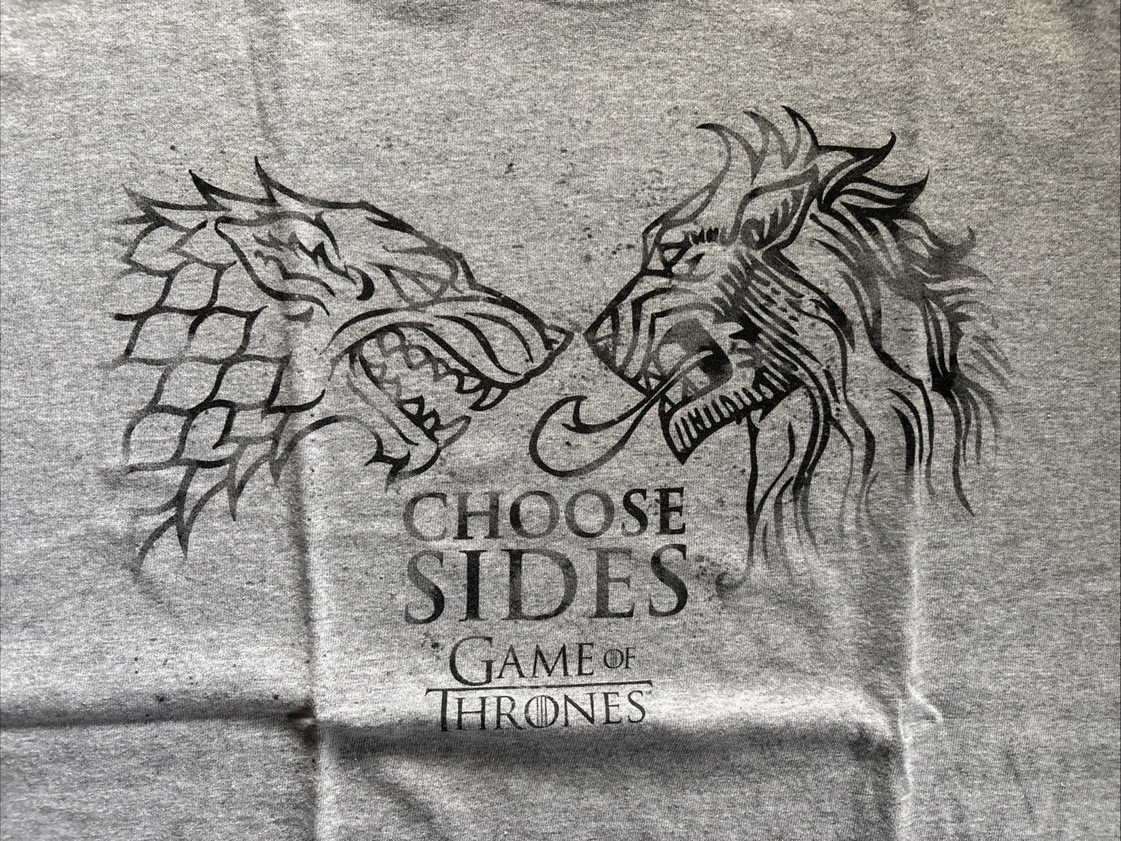Game Of Thrones "Choose Sides" Mens 2x Unisex T-Shirt -New -10= Years old