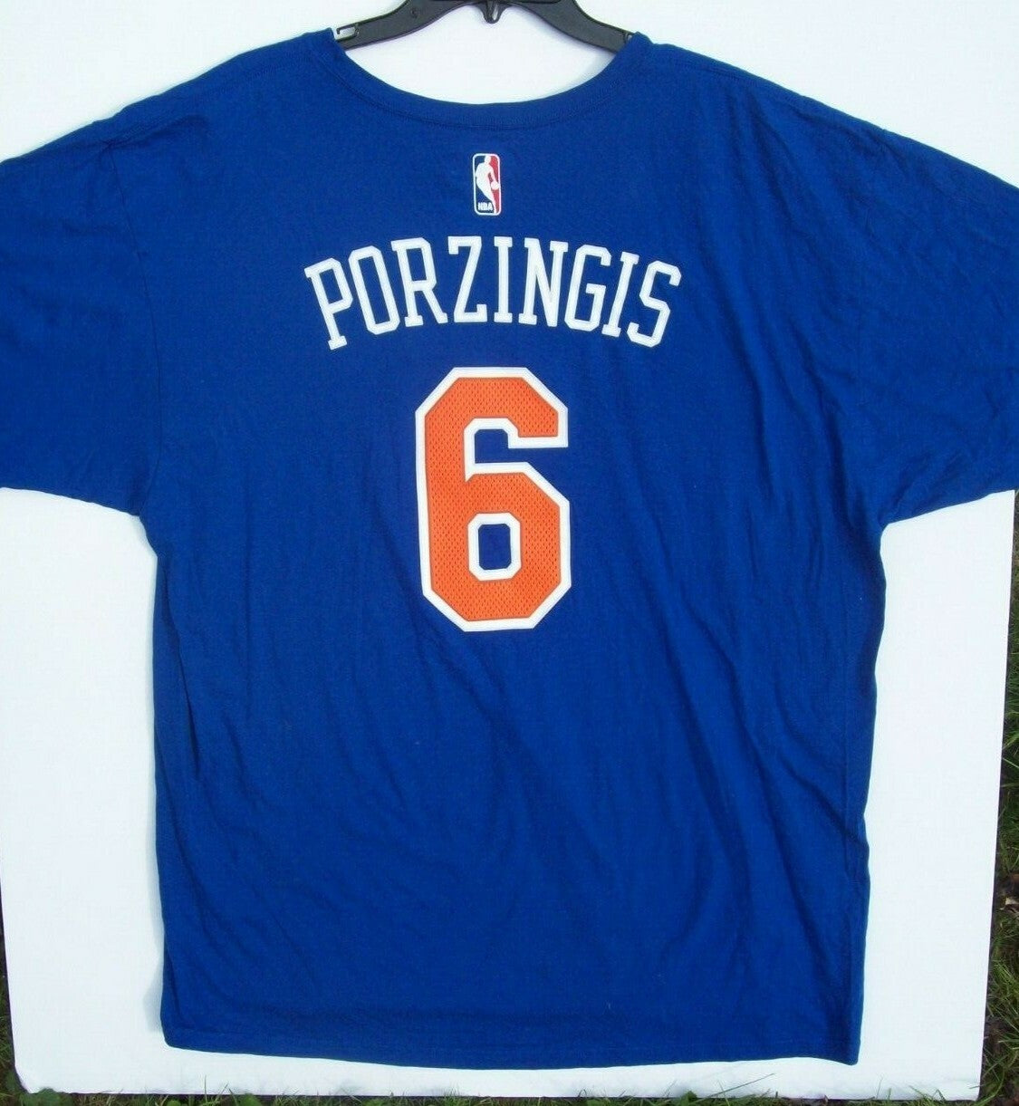 NBA New York Knicks #6 Porzingis Mens 2x  Adidas T-Shirt - new