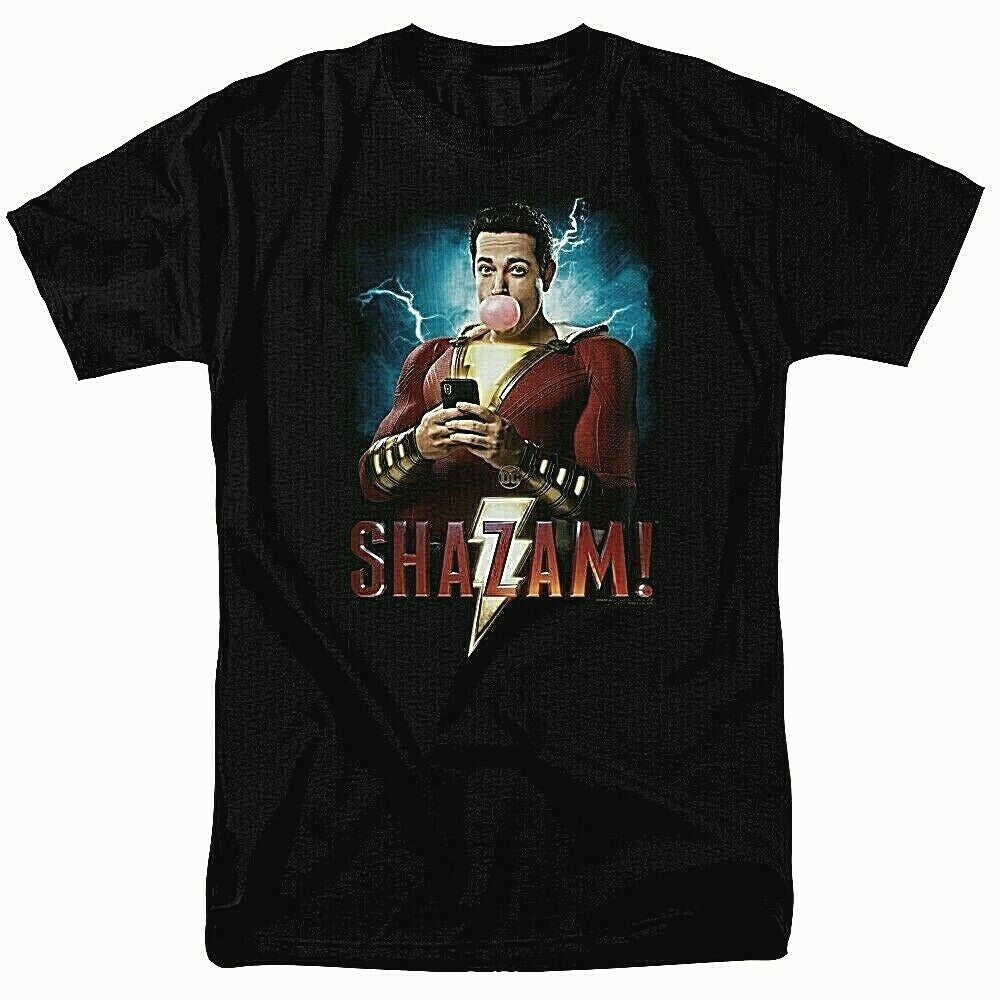 Shazam Movie "Zachary Levi" Mens Unisex T-Shirt -Available in Sm to 5x  -New