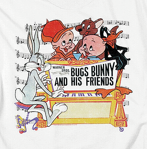Warner Bros "Bugs Bunny & Friends" Looney Tunes Mens T-Shirt Available Sm to 5x