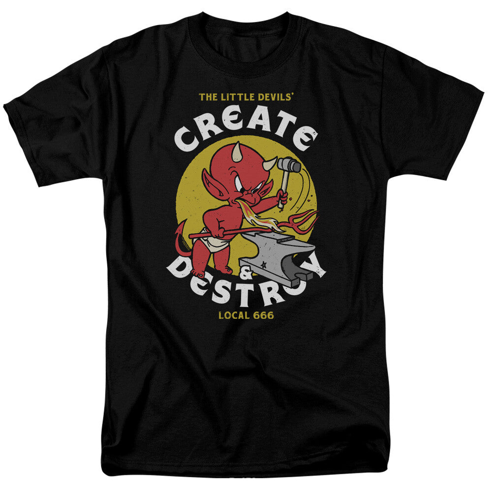 Hot Stuff Create & Destroy Local 666 Adult Unisex T-shirt -Available S to 5x new