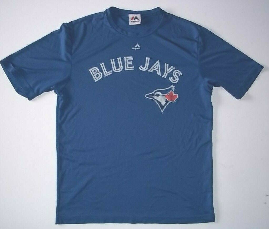 MLB Toronto Blue Jays Mens Small Polyester T-Shirt - Gently Used