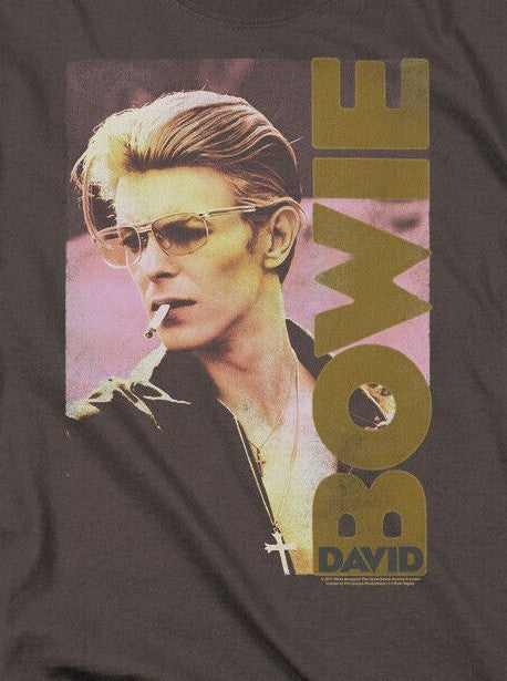 David Bowie "Classic Bowie Smokin" Mens Unisex T-Shirt -Available Sm to 5x -new