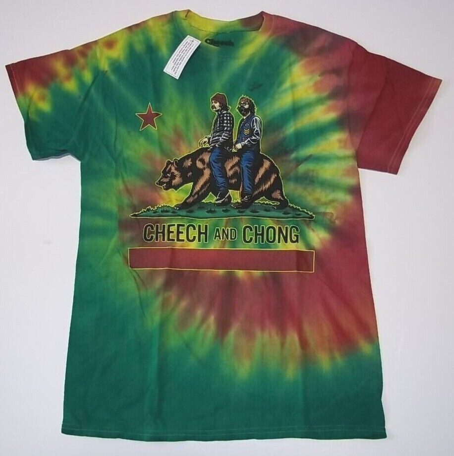 Cheech & Chong Medium Adult Unisex Tie-Dye T-Shirt - New Old Stock