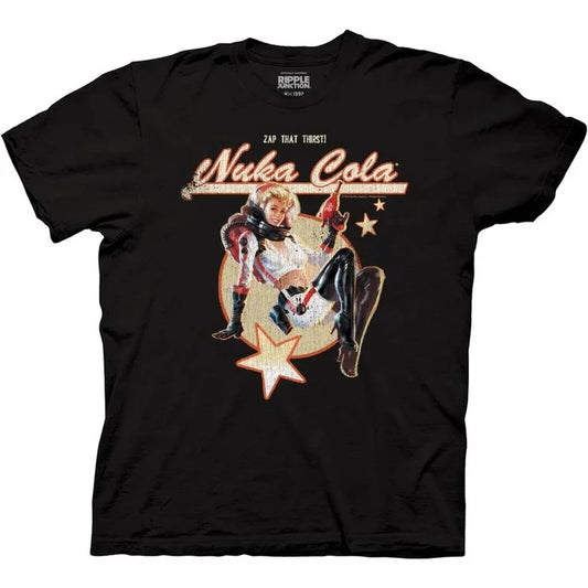 Fallout  Retro Nuka Cola  Pinup girl Adult Unisex T-Shirt -Available Sm- 3x -new