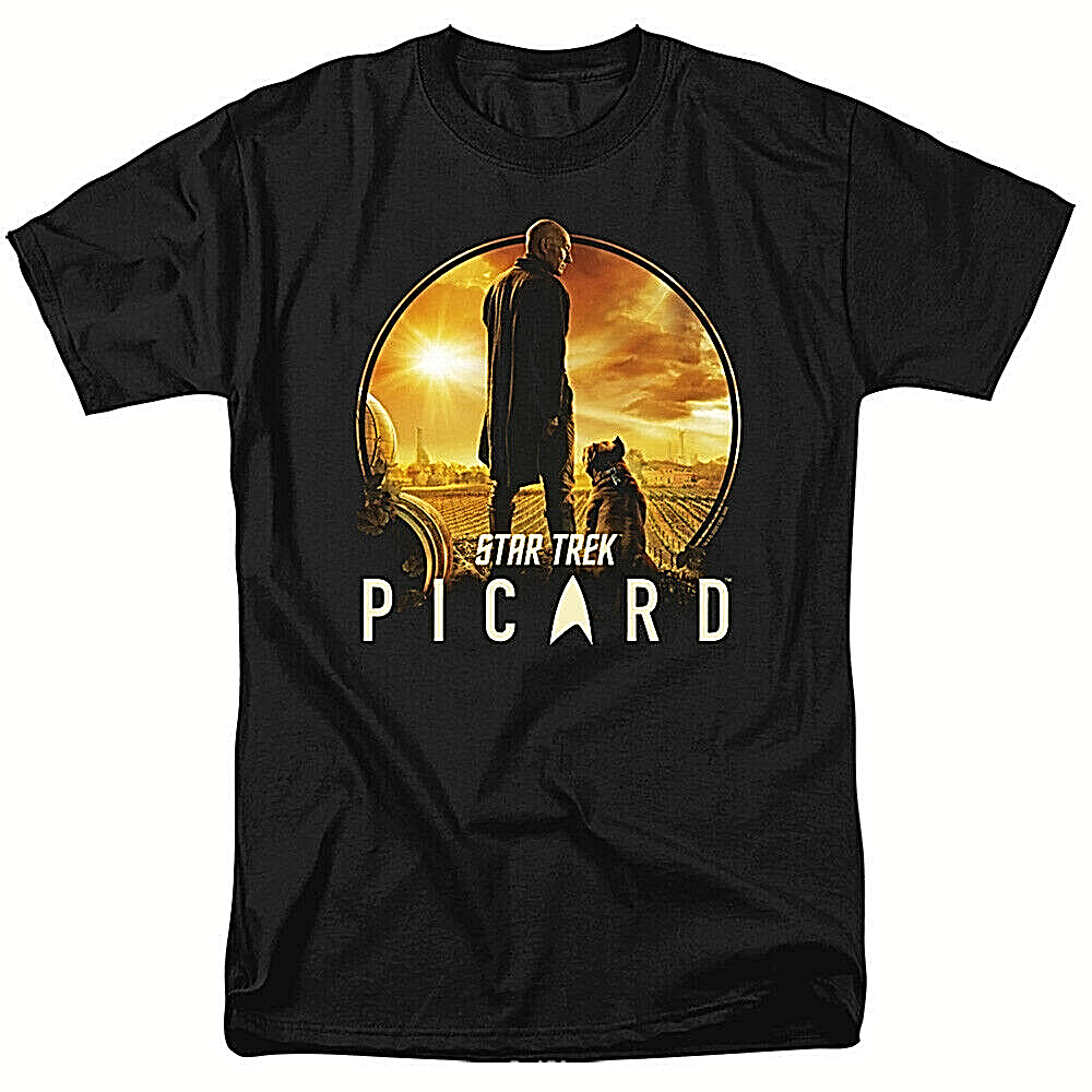 Star Trek: Picard TV Series (Patrick Stewart) Mens T-Shirt. Available Sm to 5x