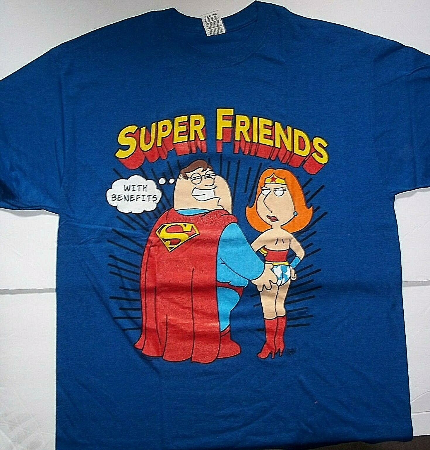 Family Guy, "Super Friends" Mens XL Unisex  Adult T-Shirt - New