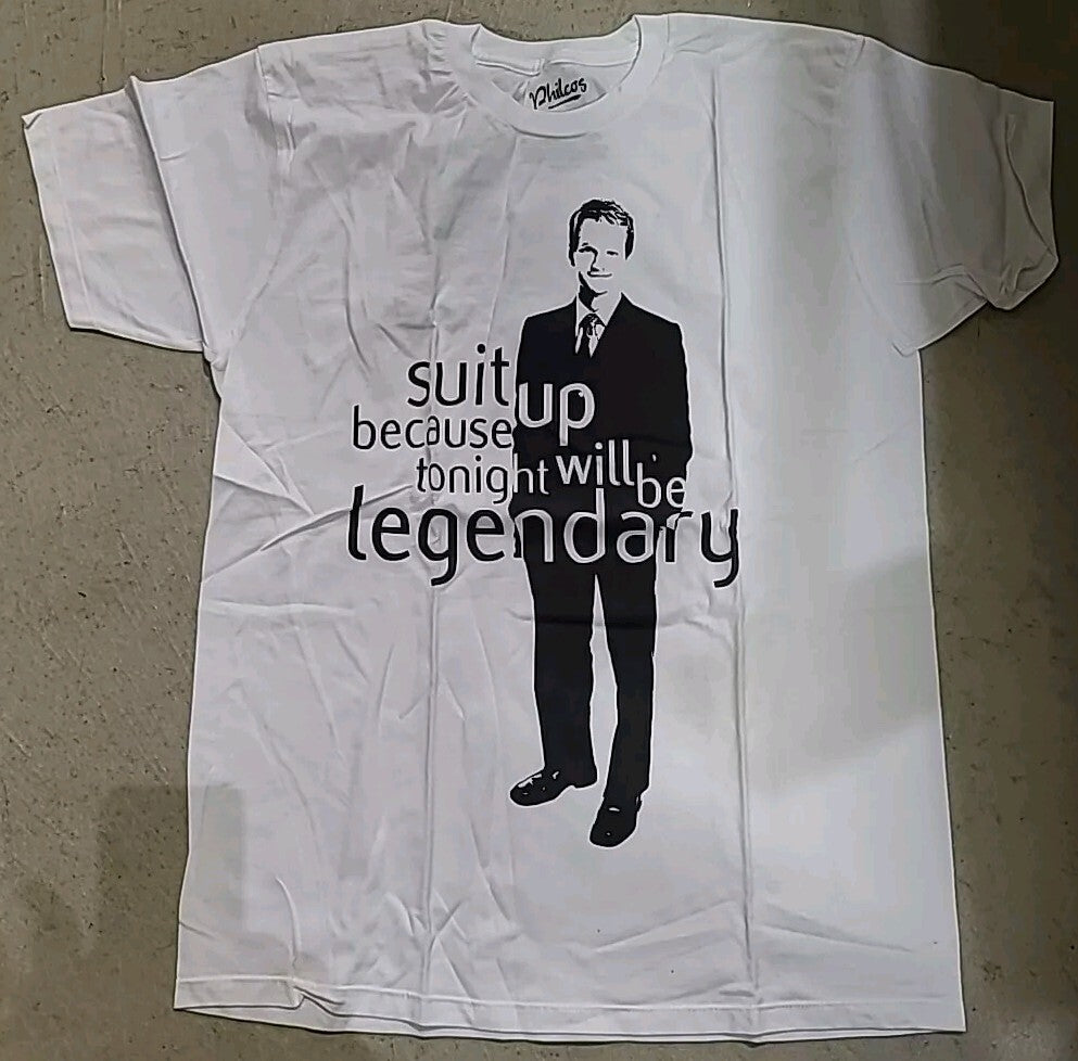 How I Met Your Mother, "Suit Up, Tonight Going 2 Be Legendary" Men Large T-Shirt