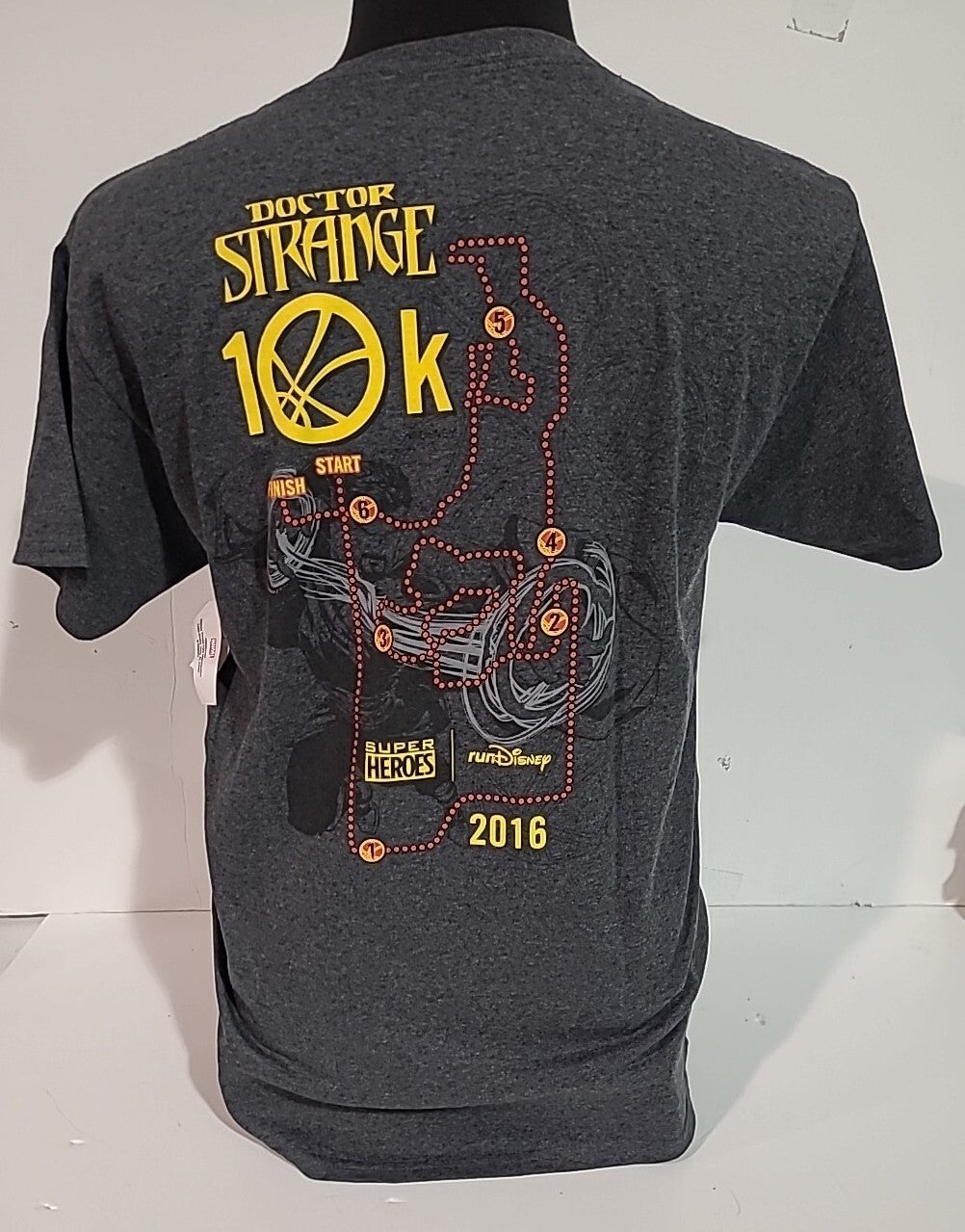 Marvel Dr Strange 10K Disney Run 2016 Mens Medium Unisex T-shirt - New