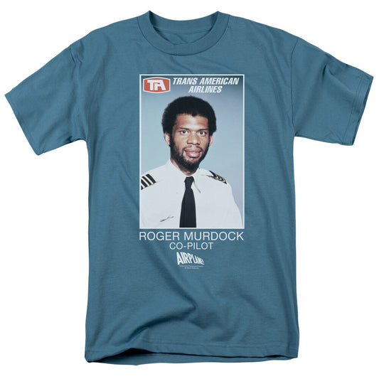Airplane: Roger Murdock aka Kareem Abdul-Jabbar Mens T-Shirt, Available Sm to 3x