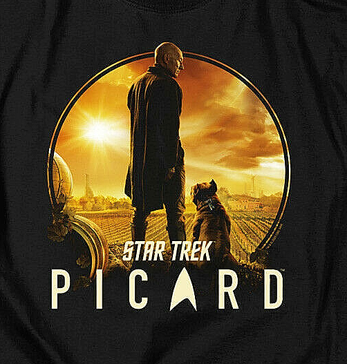 Star Trek: Picard TV Series (Patrick Stewart) Mens T-Shirt. Available Sm to 5x