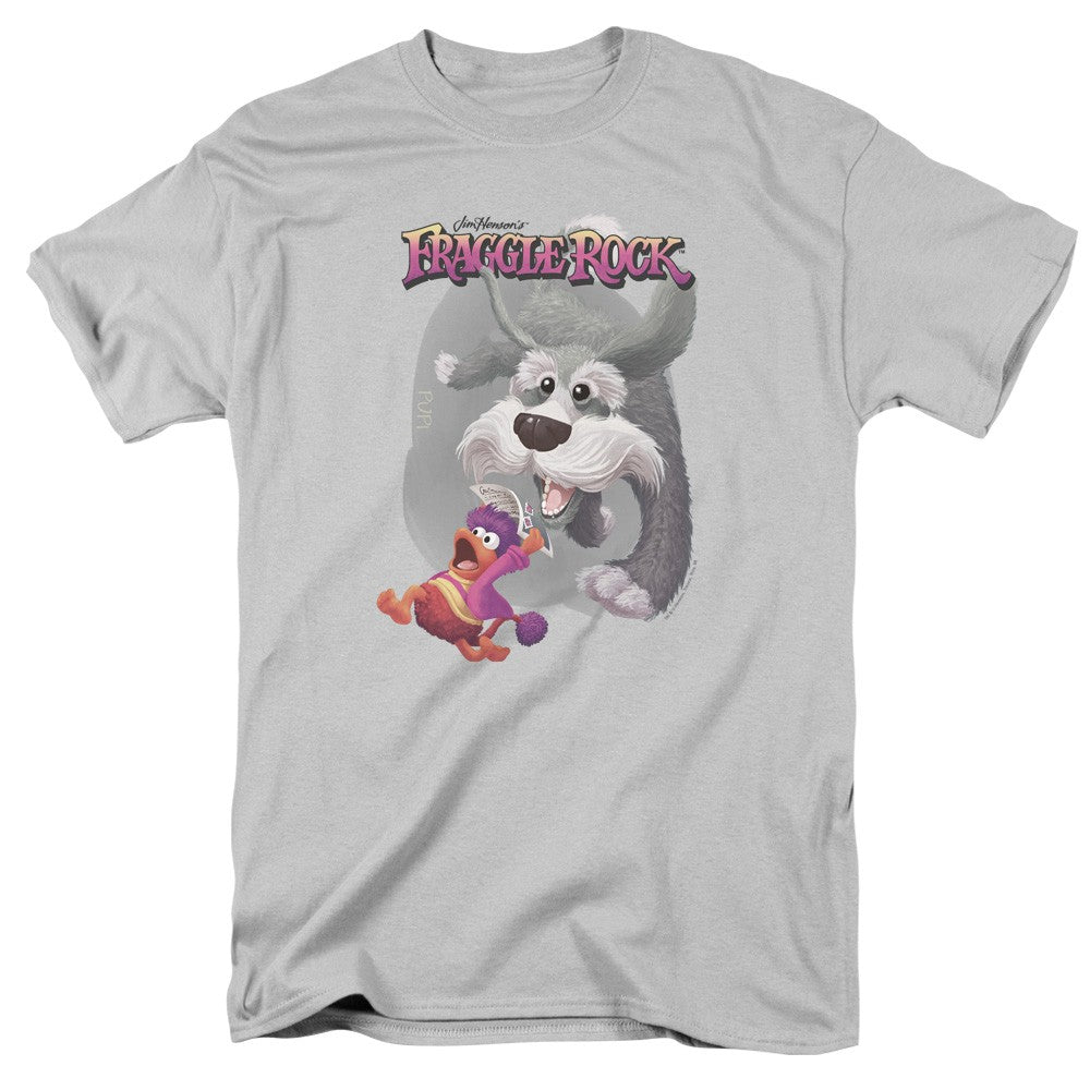Fraggle Rock "Sprocket in Pursuit" Mens Unisex T-shirt -Available in Sm to 3x