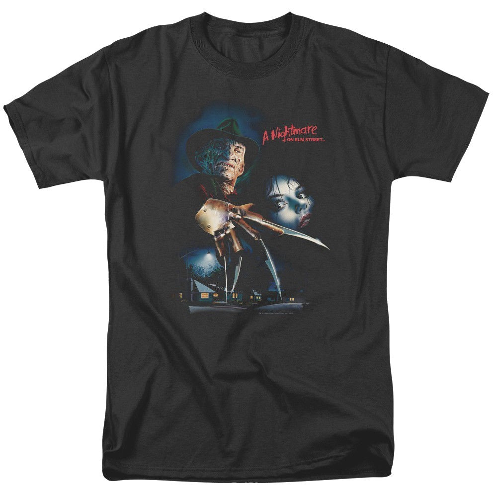 Nightmare on Elm Street Movie Poster Adult Unisex T-Shirt -Available in Sm to 5x