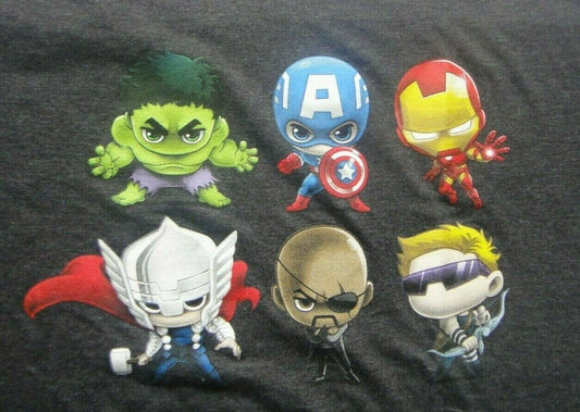 Marvel Avengers Chibi Characters Mens Adult Unisex T-Shirt -Available xL to 2x